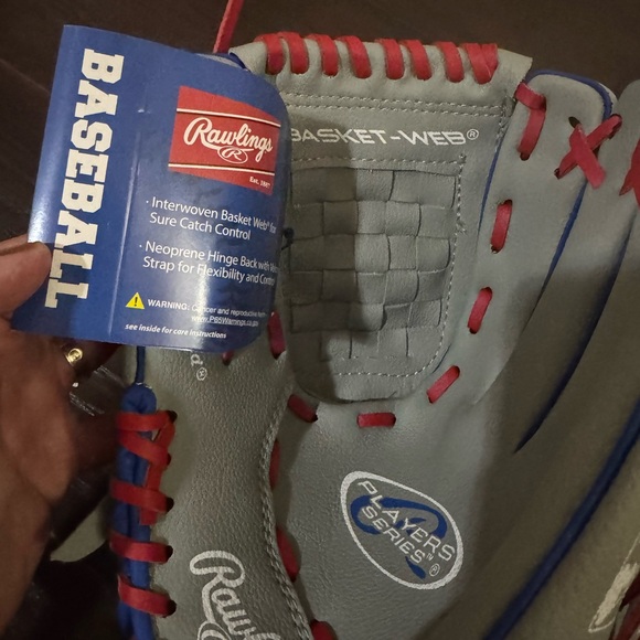 NEW! Rawlings Players Series baseball glove, 11.5”, Basket-Web, right-hand throw - Picture 5 of 6